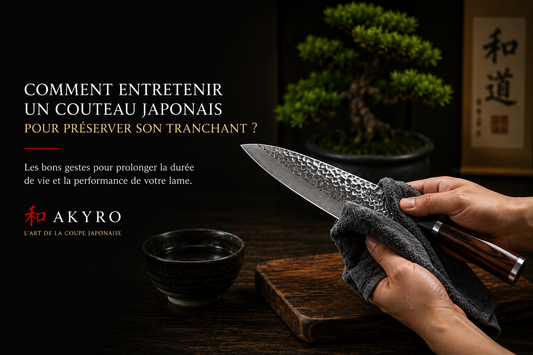 Comment entretenir un couteau japonais pour préserver son tranchant ?